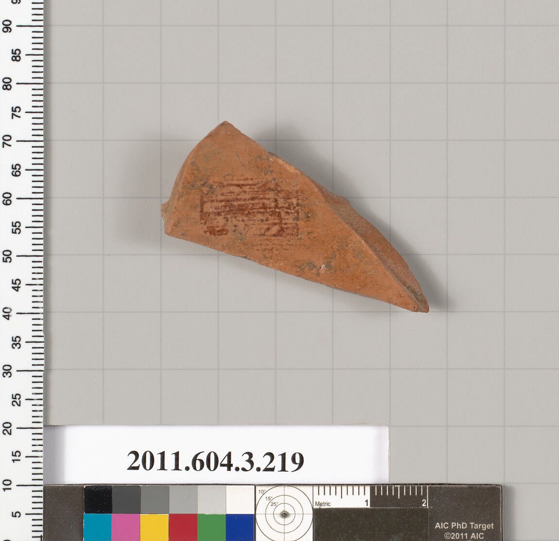 Terracotta fragment of a neck-amphora of Nicosthenic shape (jar), Terracotta, Greek, Attic
