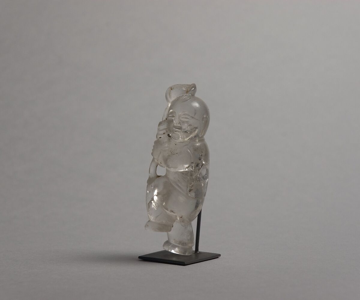 Boy with lotus, Rock crystal, China