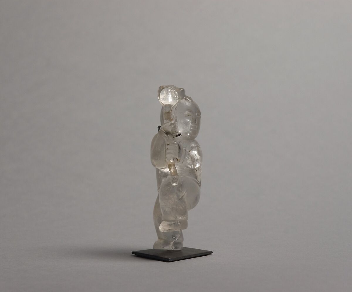 Boy with lotus, Rock crystal, China