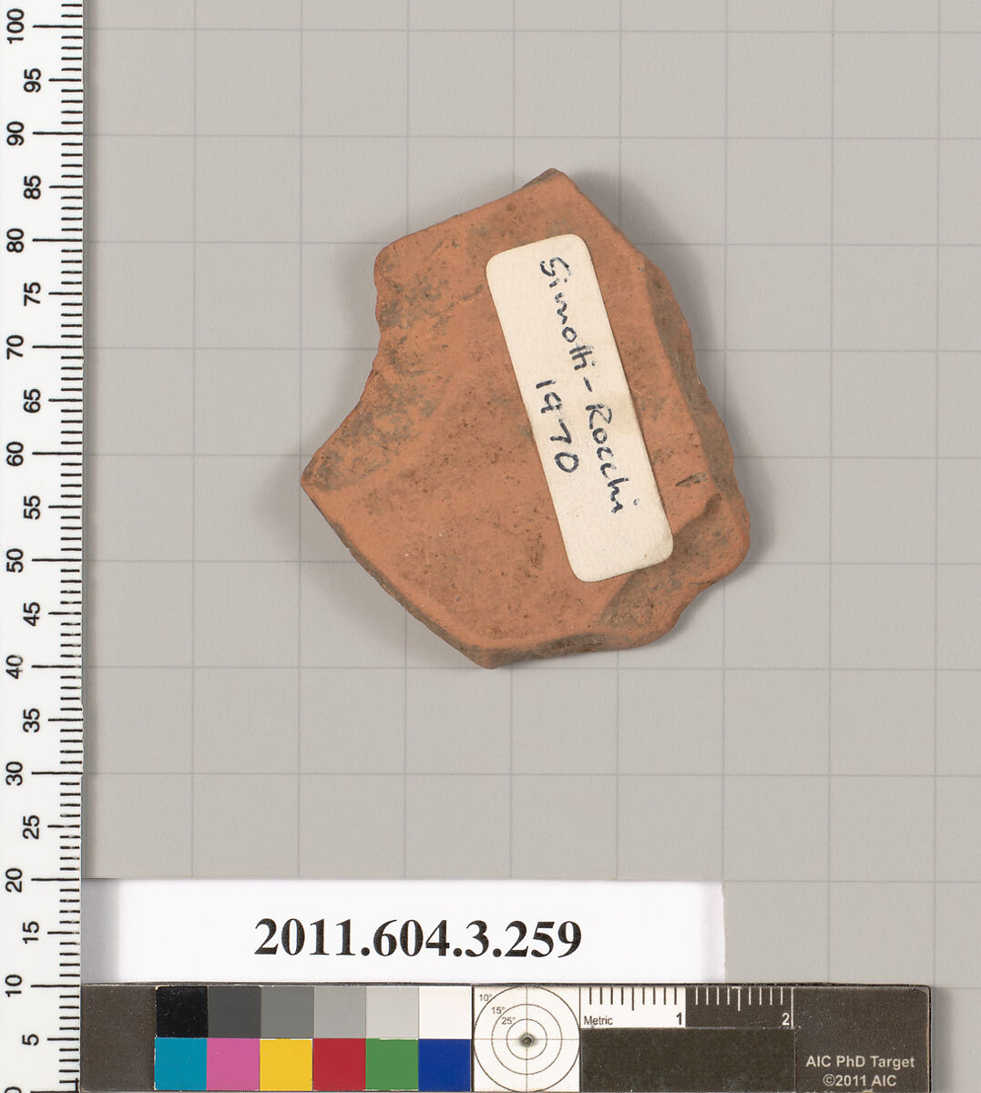 Terracotta fragment of a neck-amphora (jar), Terracotta, Greek, Attic