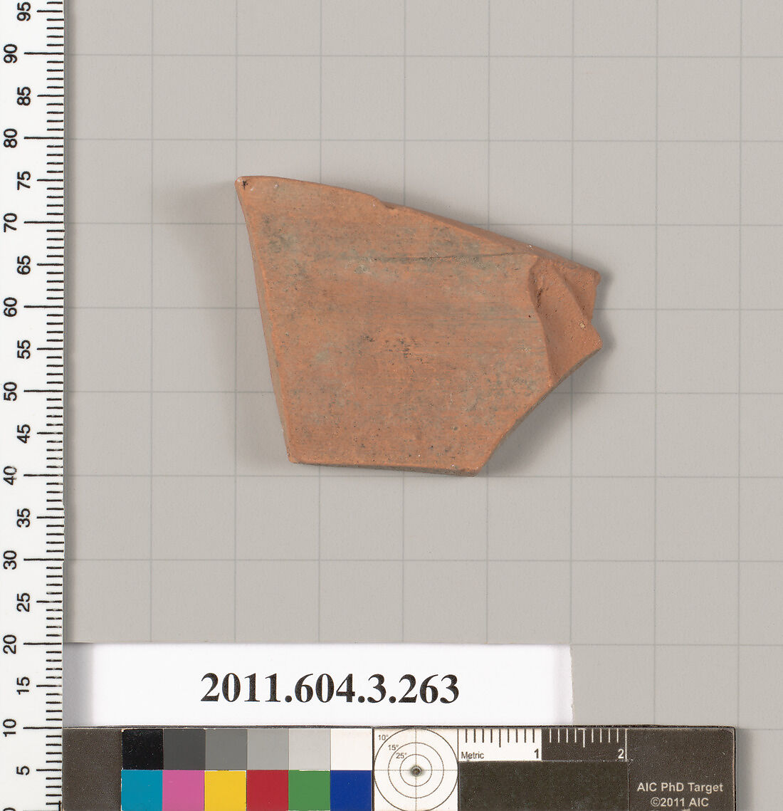 Terracotta fragment of a neck-amphora (jar), Terracotta, Greek, Attic