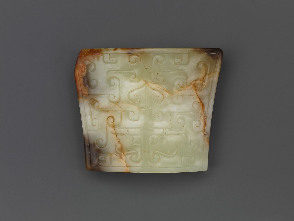 Scabbard chape, Jade (nephrite), China 