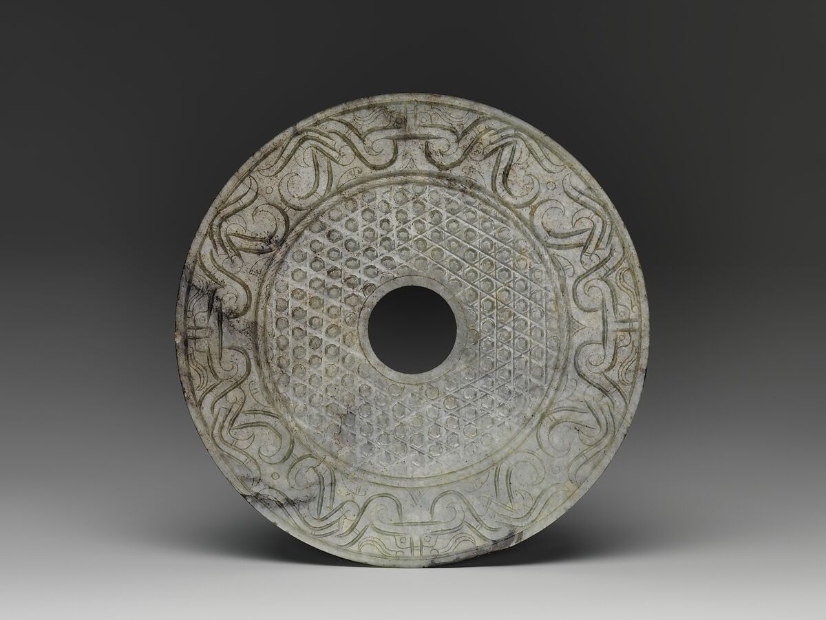 Disc (Bi), Jade (nephrite), China 