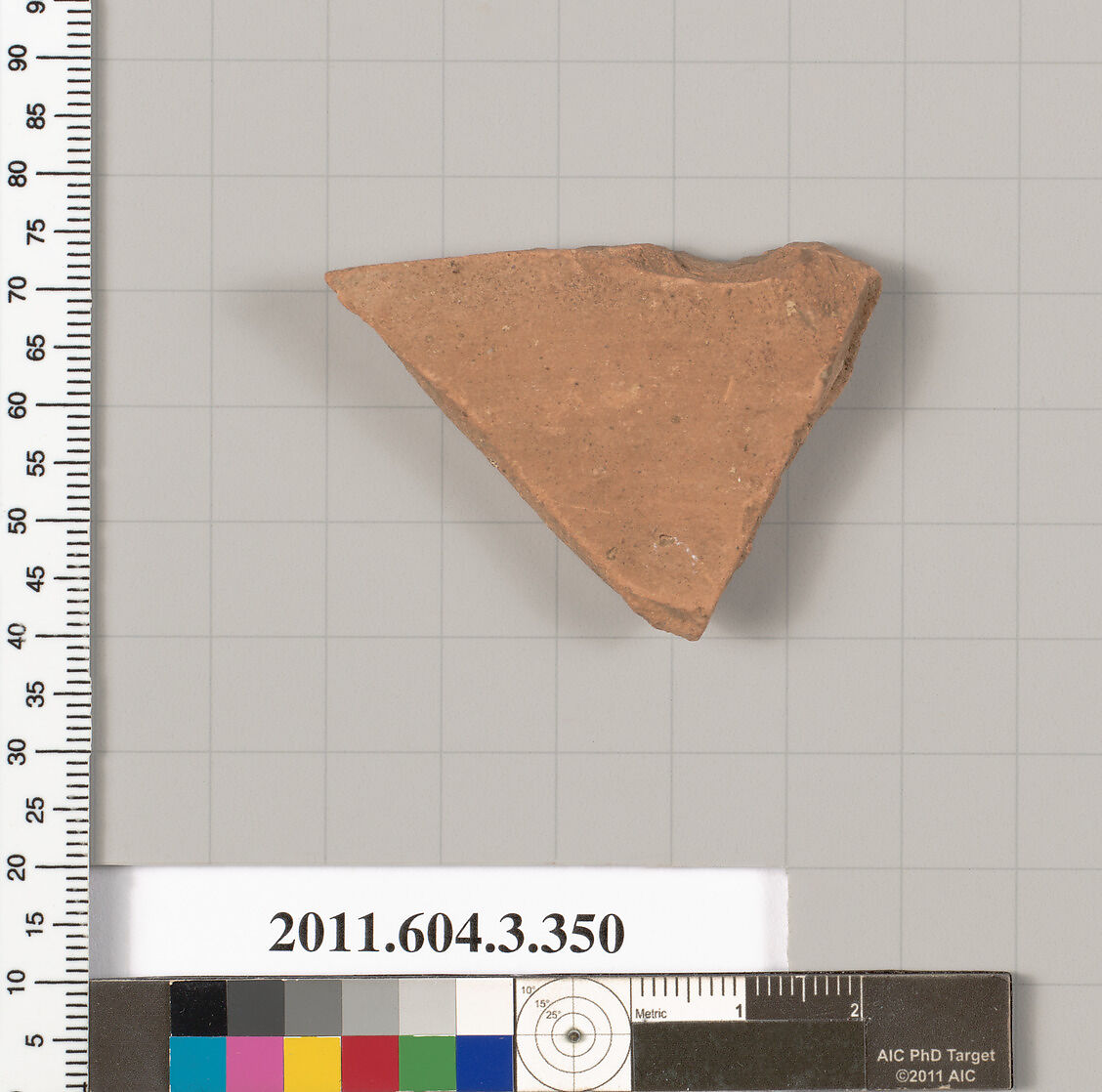 Terracotta fragment of a neck-amphora (jar), Terracotta, Greek, Attic