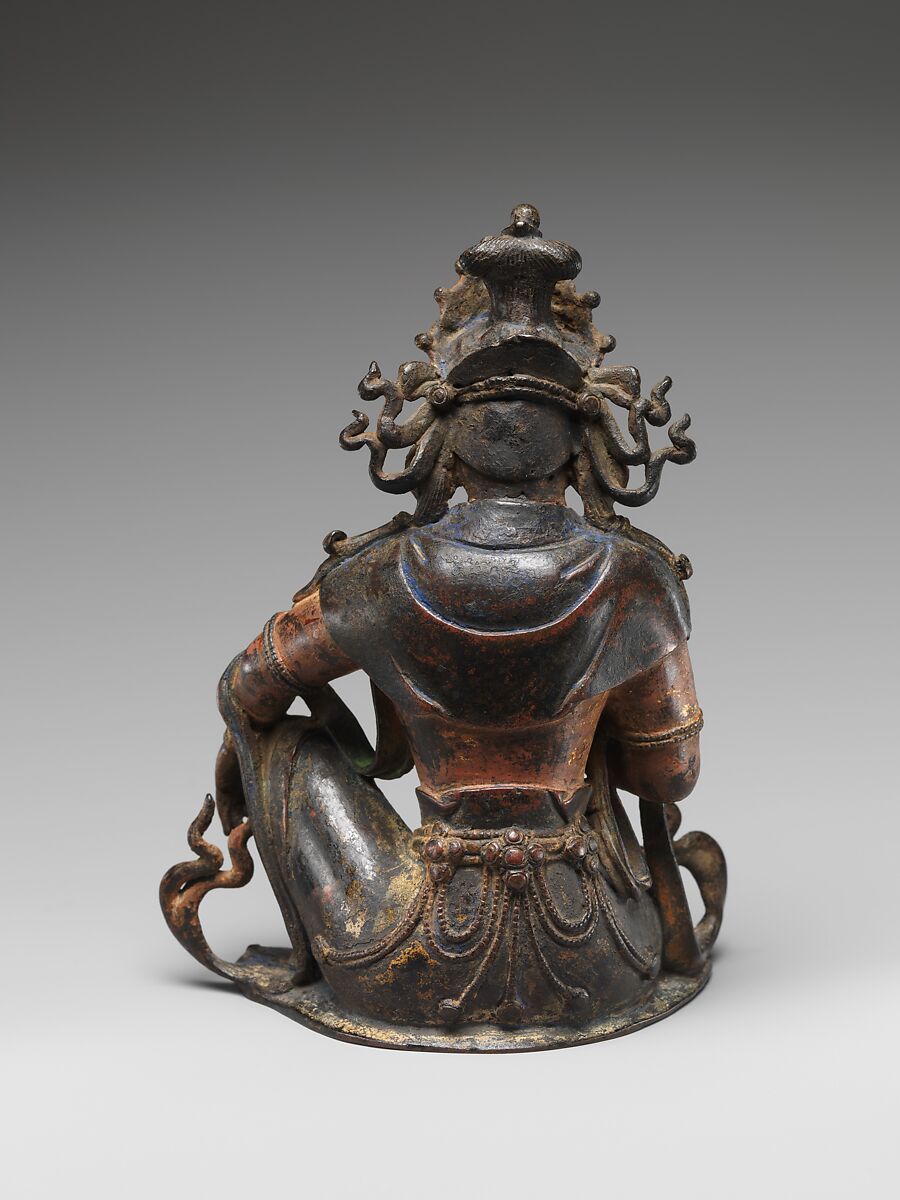 Bodhisattva Avalokiteshvara, Leaded brass with pigment and gilding, lost-wax cast, China