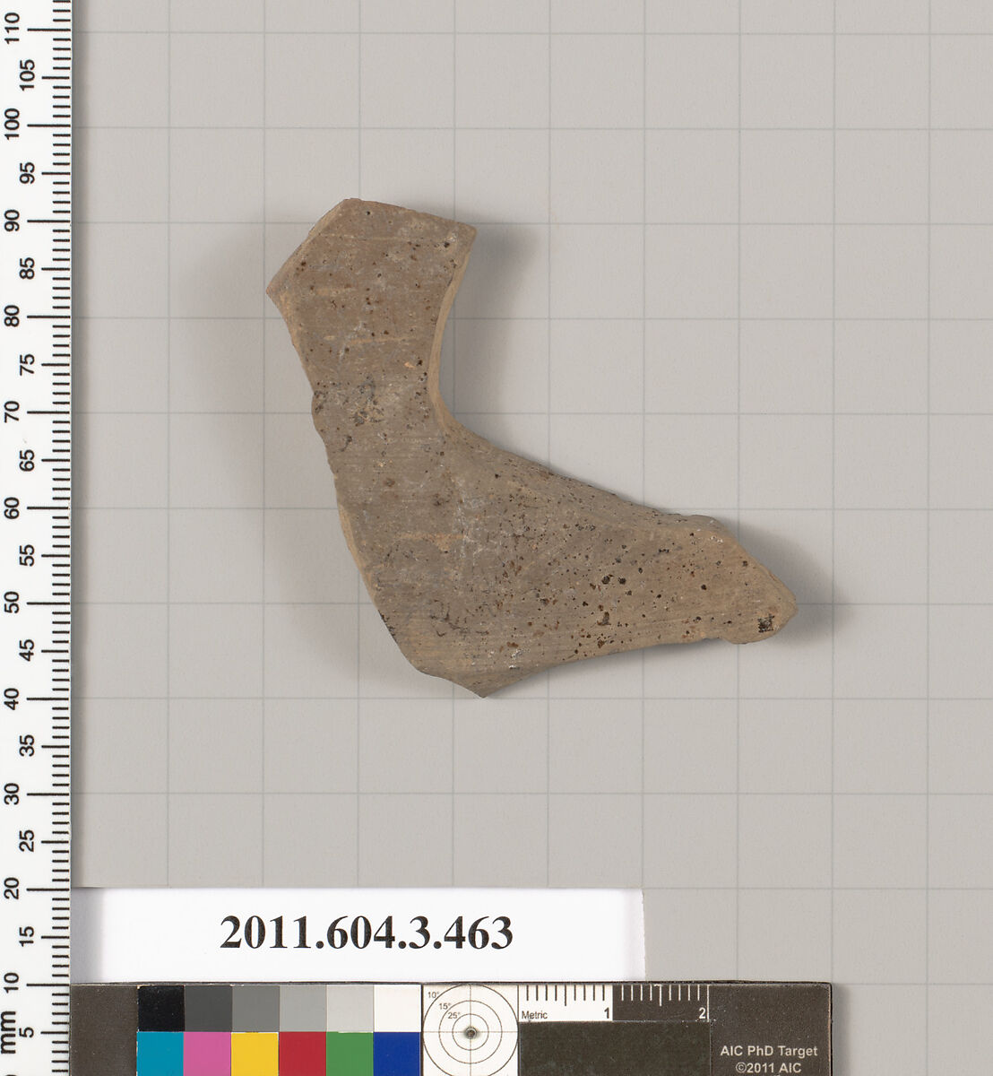 Terracotta fragment of an amphora (jar)?, Terracotta, Greek, Attic
