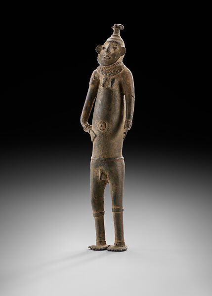 Male Figure, Bronze, Middle Niger civilization 