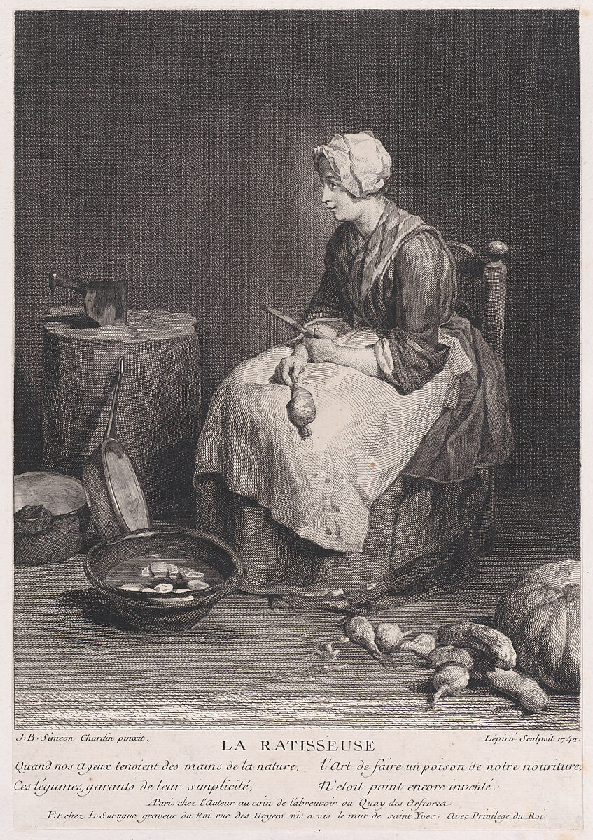 The Peeler, Bernard Lepicié (French, Paris 1698–1755 Paris), Engraving 