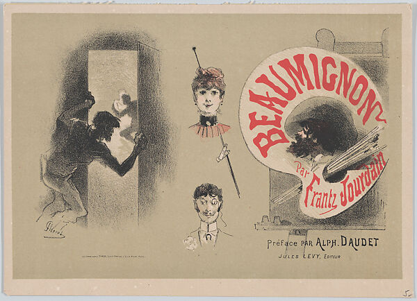 Cover for Beaumignon par Frantz Jourdain, Jules Chéret (French, Paris 1836–1932 Nice), Colored lithograph 