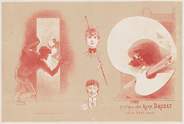 Cover for Beaumignon par Frantz Jourdain, Jules Chéret (French, Paris 1836–1932 Nice), Colored lithograph; early state 