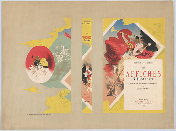 Book cover, from "Les Affiches Illustrées" by Ernest Maindron, Jules Chéret (French, Paris 1836–1932 Nice), Colored lithograph 