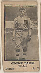 George Dauss, Pitcher, Detroit,  American League, from the Baseball Players strip card set (W590), Commercial photolithograph