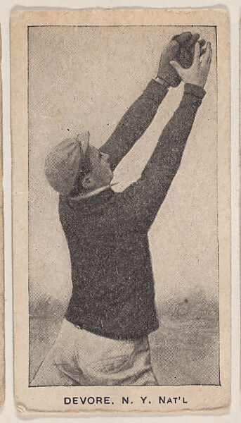 Devore, New York, National League, from the Baseball Players set (W500), Commercial photolithograph 