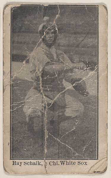 Ray Schalk, Chicago White Sox, from the Baseball Players set (W500), Commercial photolithograph 