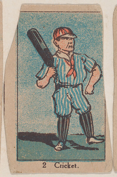 Cricket #2 from the Sports Drawings series (W542), Commercial color lithograph reproducing drawing 