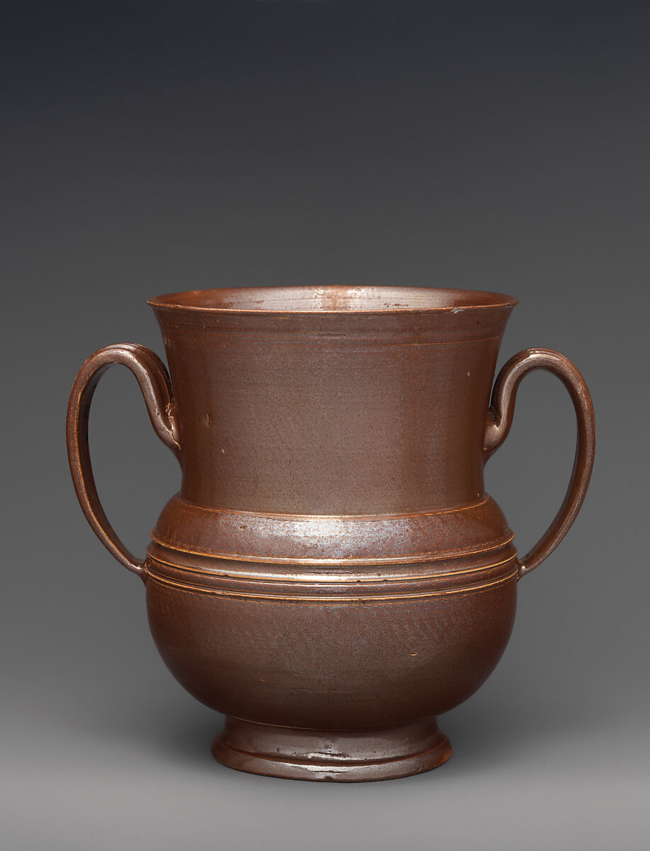 Loving cup, Salt-glazed earthenware, British, Nottingham (Derbyshire)