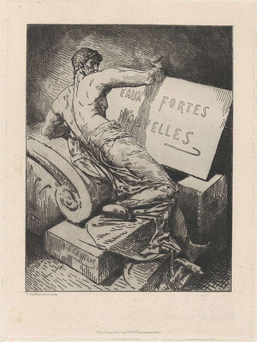 Cover for Eaux Fortes Nouvelles, François-Nicolas Chifflart (French, Saint-Omer 1825–1901 Paris), Etching 