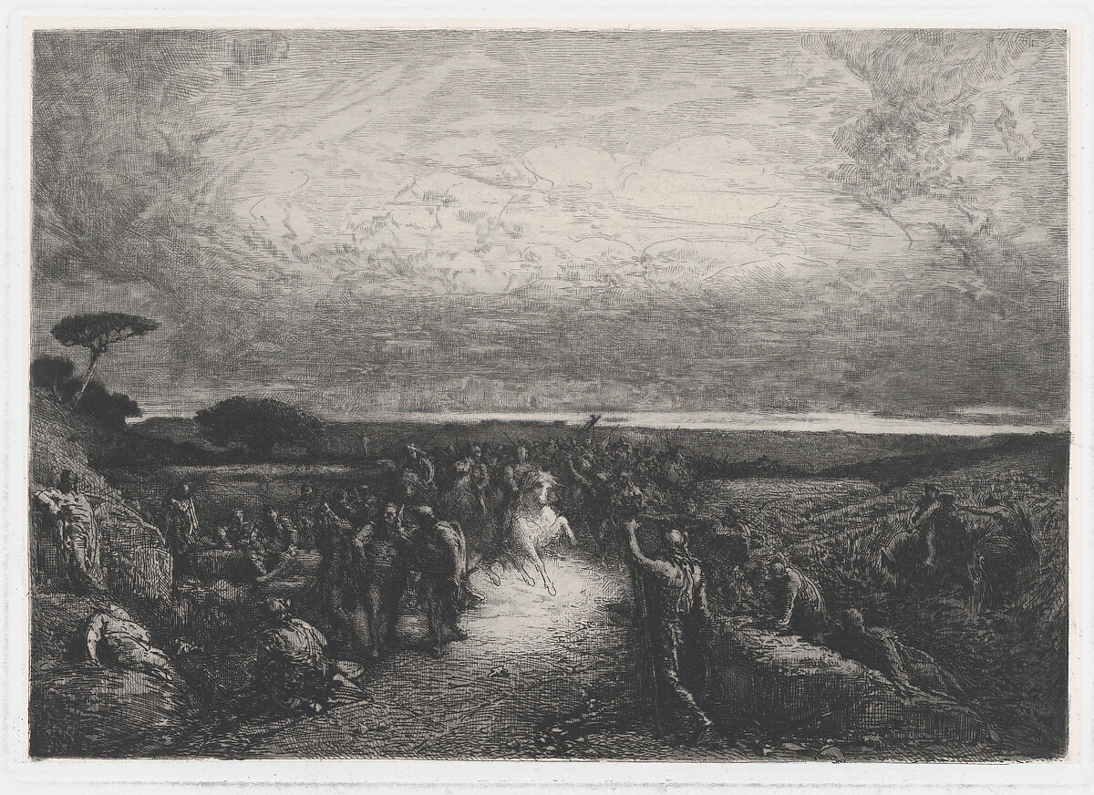 Campagne de Rome, François-Nicolas Chifflart (French, Saint-Omer 1825–1901 Paris), Etching 