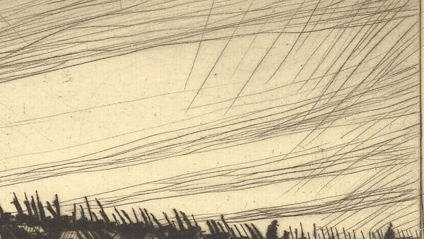 Column on the March, Christopher Richard Wynne Nevinson (British, London 1889–1946 London), Drypoint