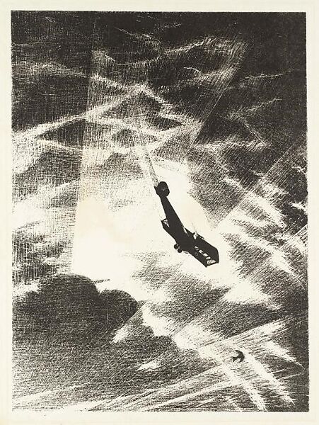 Swooping Down on a Taube from The Great War: Britain's Efforts and Ideals, Christopher Richard Wynne Nevinson  British, Lithograph