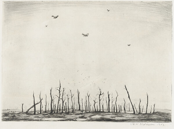 That Cursed Wood, Christopher Richard Wynne Nevinson  British, Drypoint