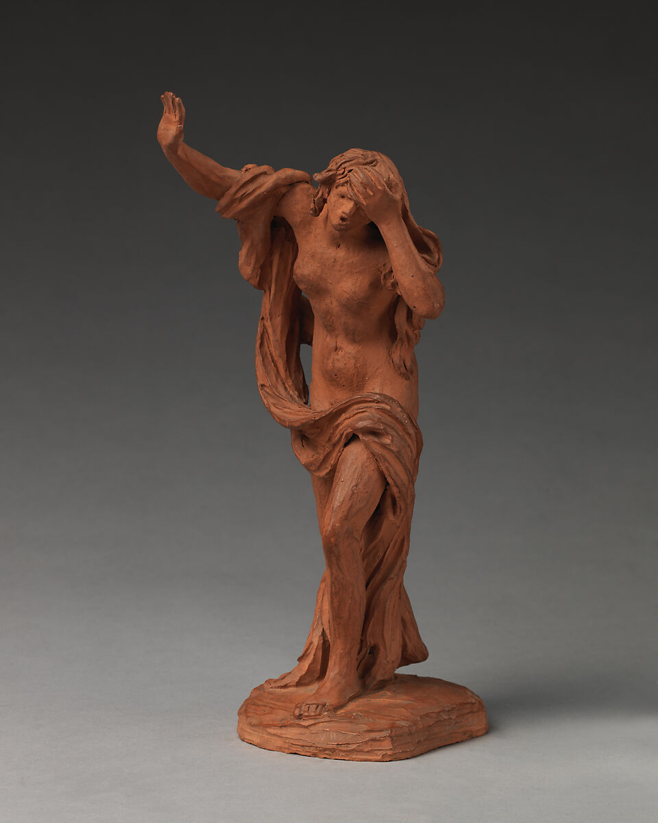 Eve Bewailing the Death of Abel, Joseph Nollekens (British, London 1737–1823 London), Terracotta, British 