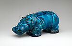 Hippopotamus, Carl Walters (American, Fort Madison, Iowa 1883–1955 Saugerties, New York), Glazed earthenware, American