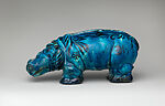 Hippopotamus, Carl Walters (American, Fort Madison, Iowa 1883–1955 Saugerties, New York), Glazed earthenware, American