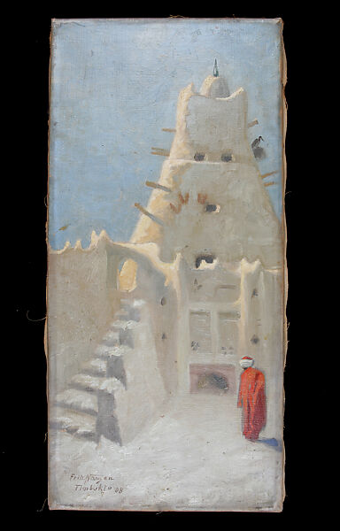 Timbuktu Landscape, Fritz Nansen (German, active early 20th century), Oil on canvas 