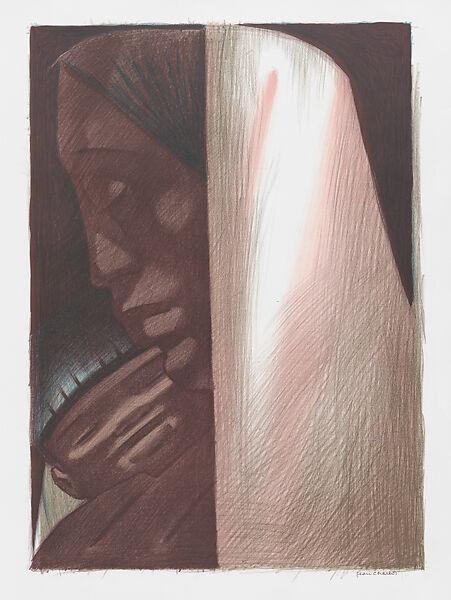 'The Dark Madonna', Jean Charlot (French, Paris 1898–1979 Honolulu, Hawaii), Colour lithograph on zinc 