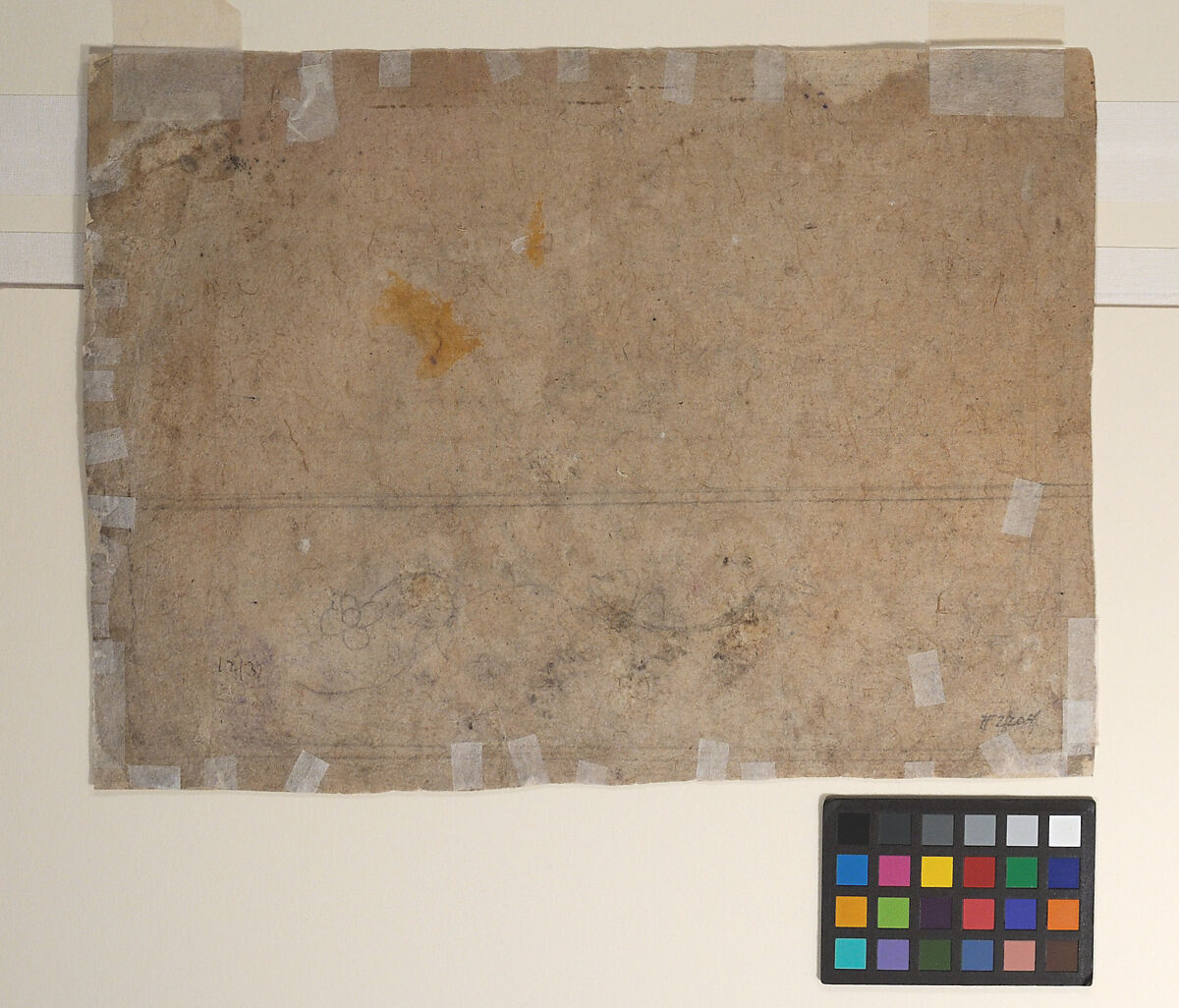 Durga, Kali, and the Matrikas Battle the Demon Raktabija: Scene from the Devi Mahatmya, Attributed to a first-generation master after Nainsukh (active ca. 1735–78), Ink, ocher and underdrawing, India (Himachal Pradesh, Guler)