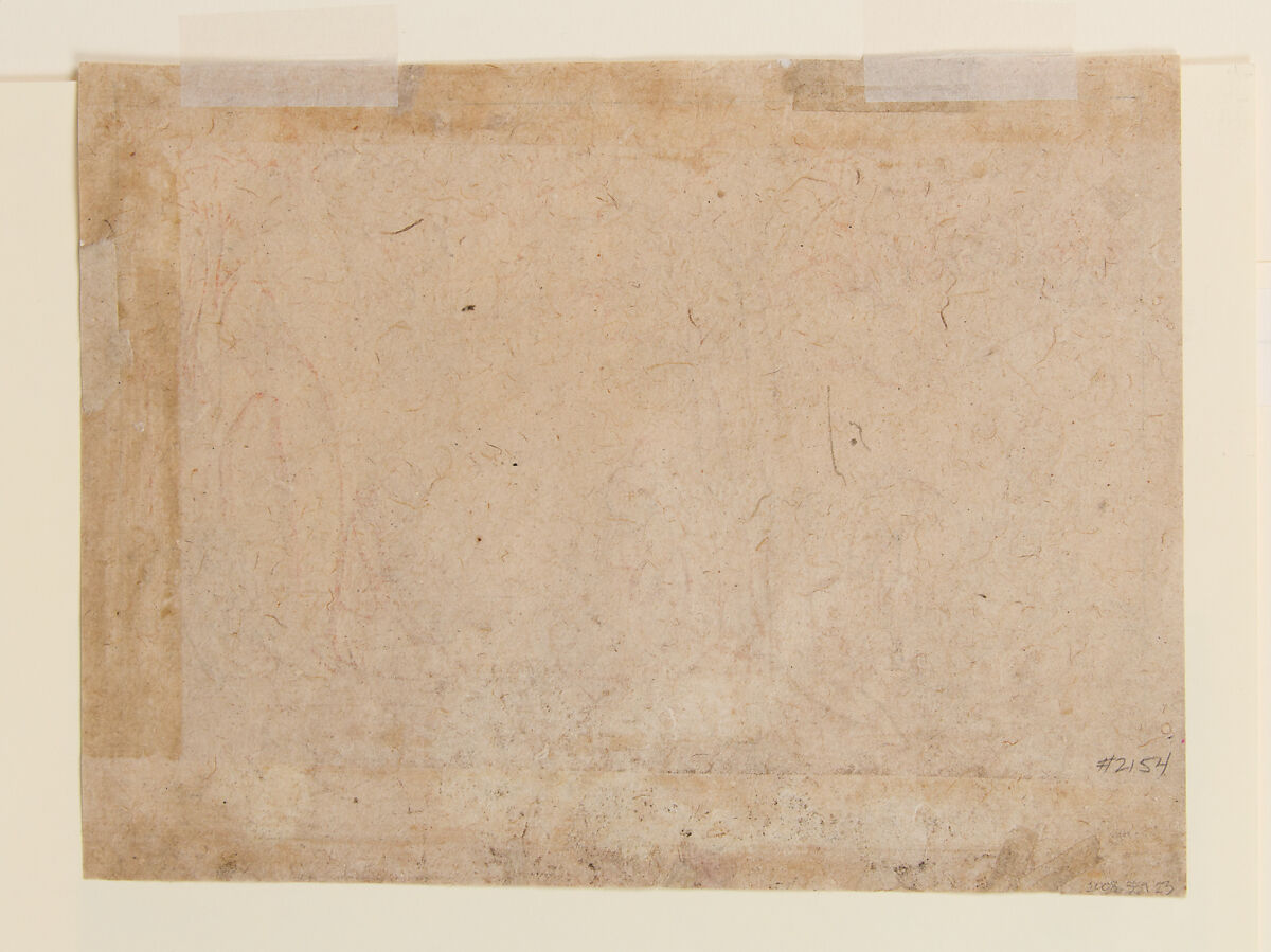 Rama and Lakshmana Visit the Hermitage of an Ascetic, Attributed to a first-generation master after Nainsukh (active ca. 1735–78), Red ochre and wash on paper, India (Pahari Hills, Guler or Kangra)