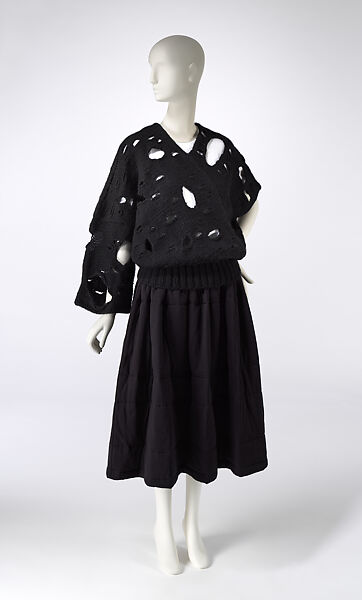 Ensemble, Comme des Garçons (Japanese, founded 1969), (a) wool, (b) cotton, polyester, (c) cotton, Japanese 