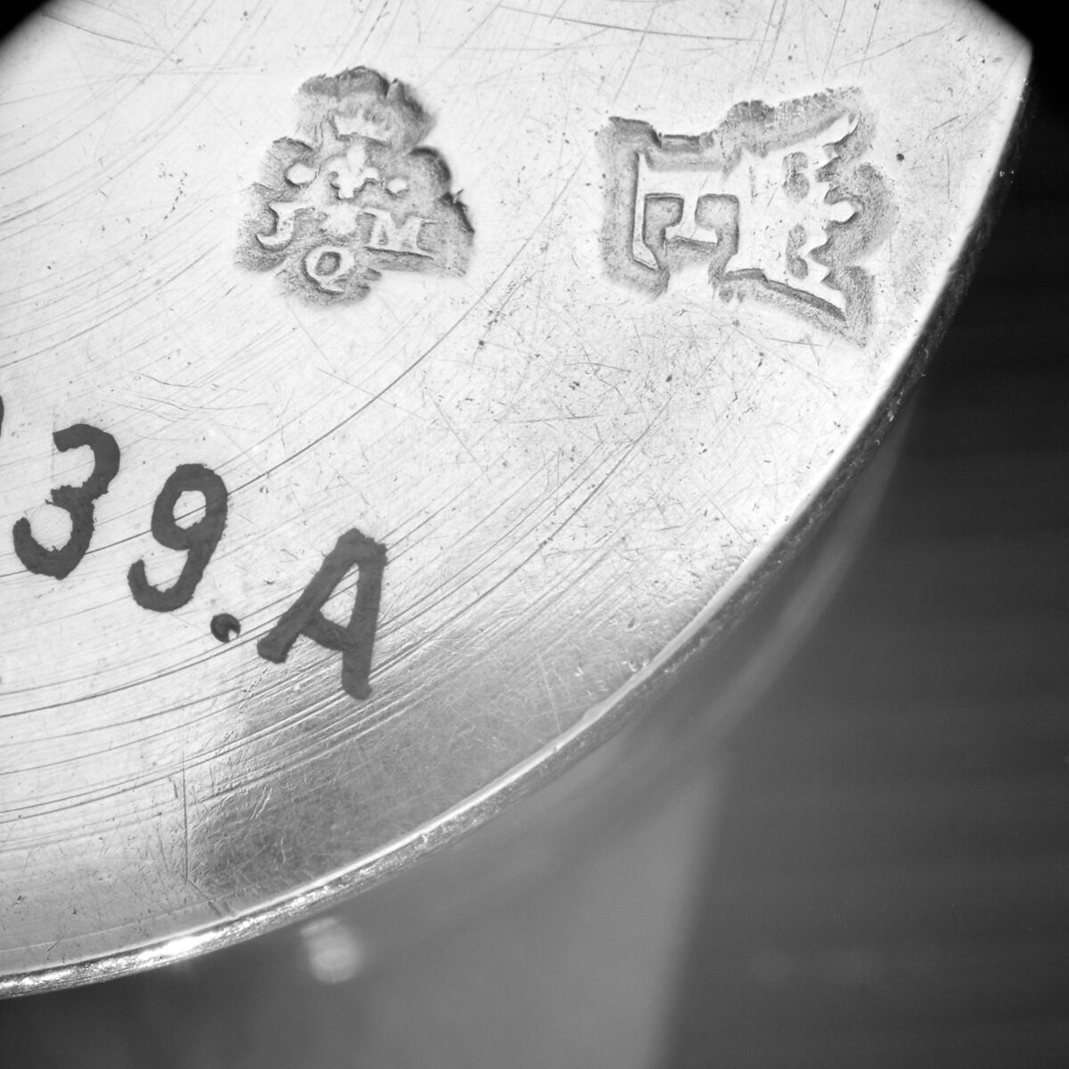 Pomade jar (one of a pair, from a toilet service), Jacques-Malquis Le Quin (master 1735, reca. 1790), Silver, French, Paris