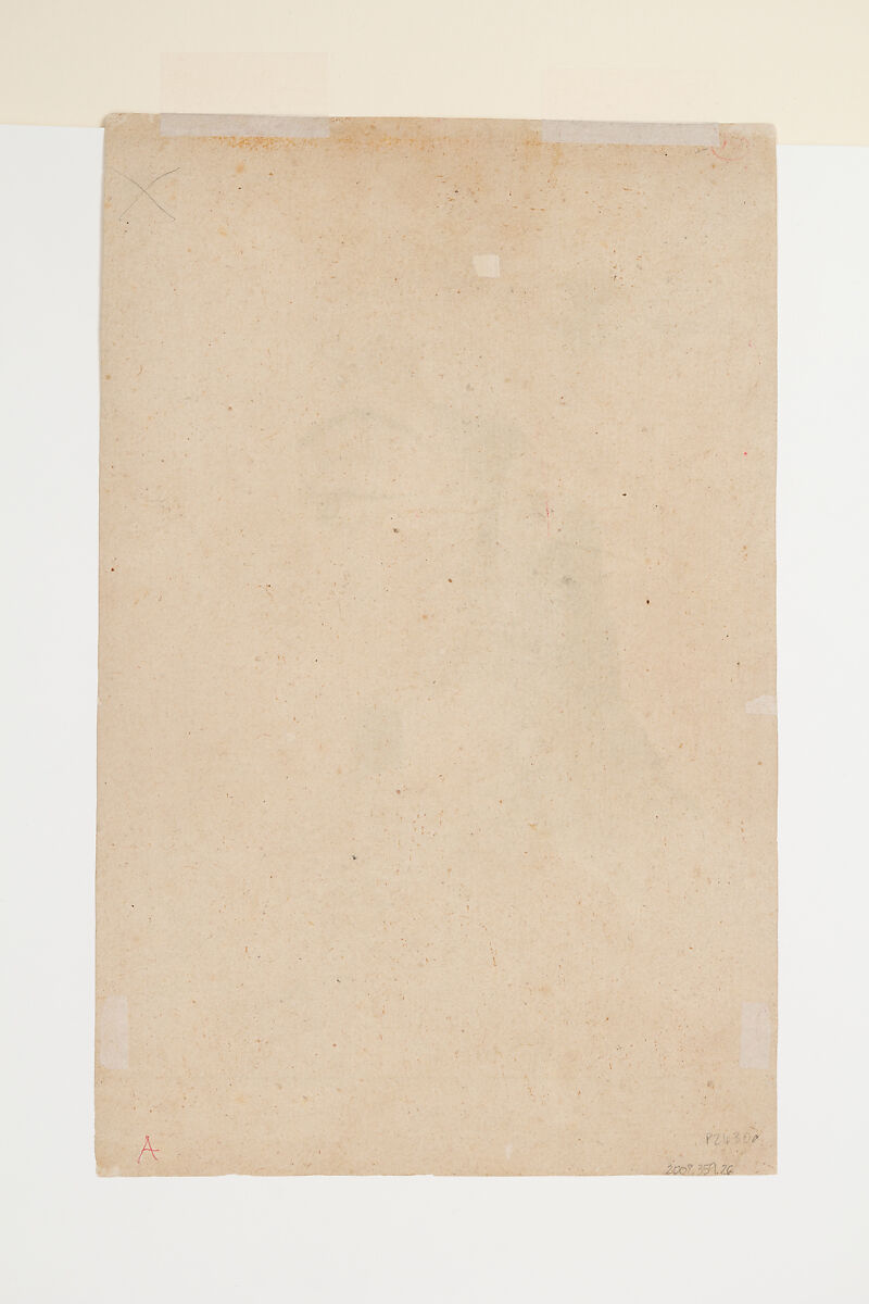 Woman with a Turban Dressed as Radha, Ink and wash on paper, India (Rajasthan, Kishangarh)