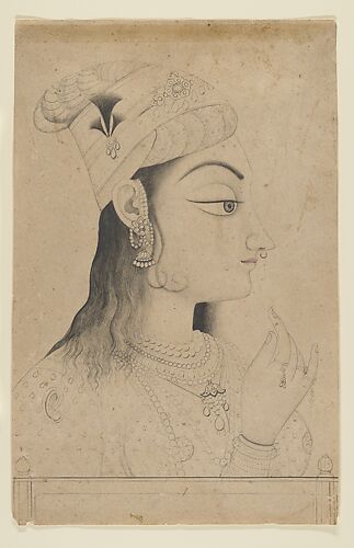 Woman with a Turban Dressed as Radha