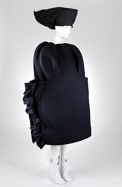 Ensemble, Comme des Garçons (Japanese, founded 1969), (a) wool, (b) wool, polyester, (c, d) cotton, nylon, elastane, (e, f) leather, synthetic, Japanese