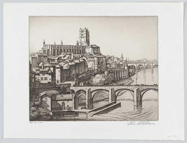 Albi, France, Philip H. Giddens (American, Cuthbert, Georgia 1898–1974 Miami, Florida), Drypoint 