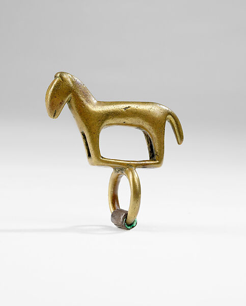 Ring with Horse, Copper, Dogon peoples 