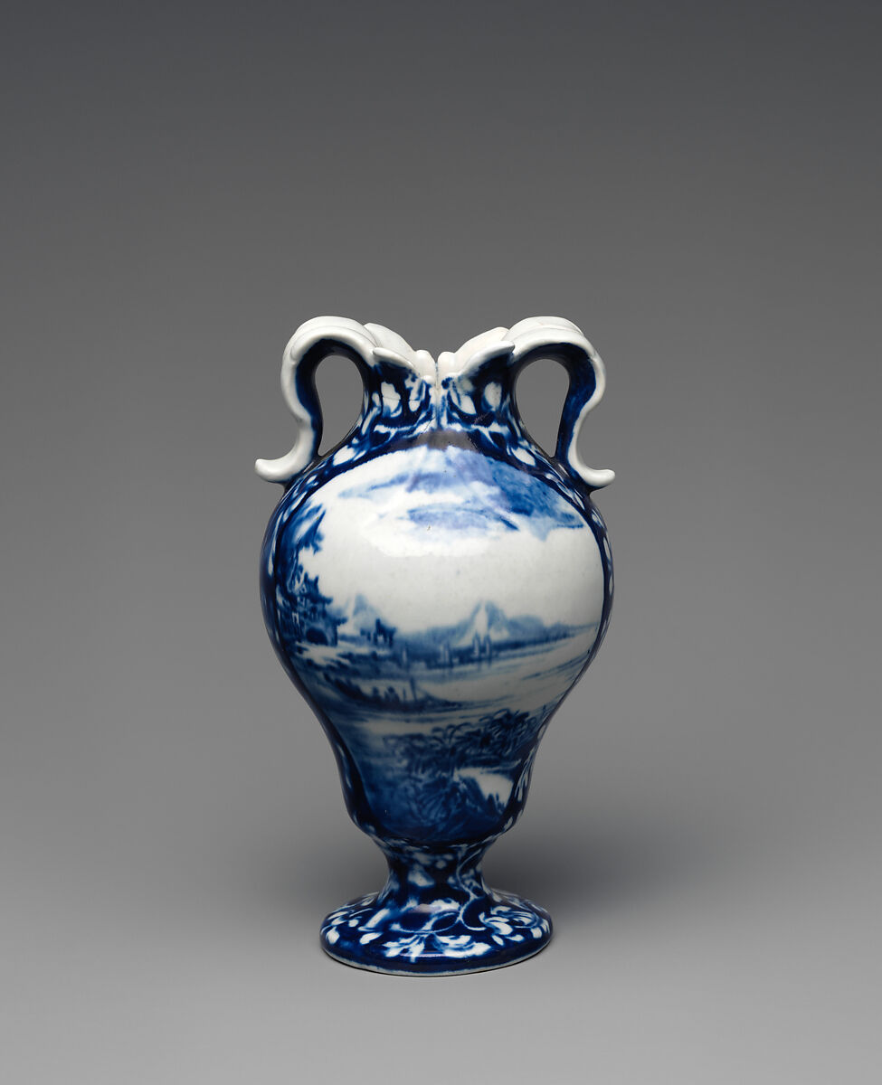 Vase, Vauxhall (British, ca. 1753–ca. 1763), Soft-paste porcelain, British, Vauxhall