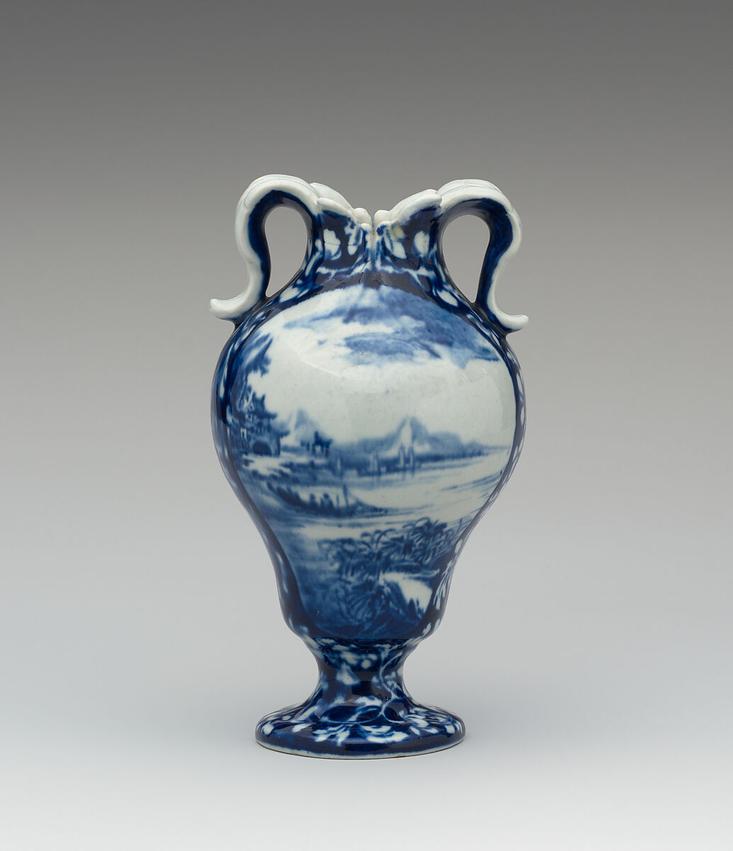 Vase, Vauxhall (British, ca. 1753–ca. 1763), Soft-paste porcelain, British, Vauxhall