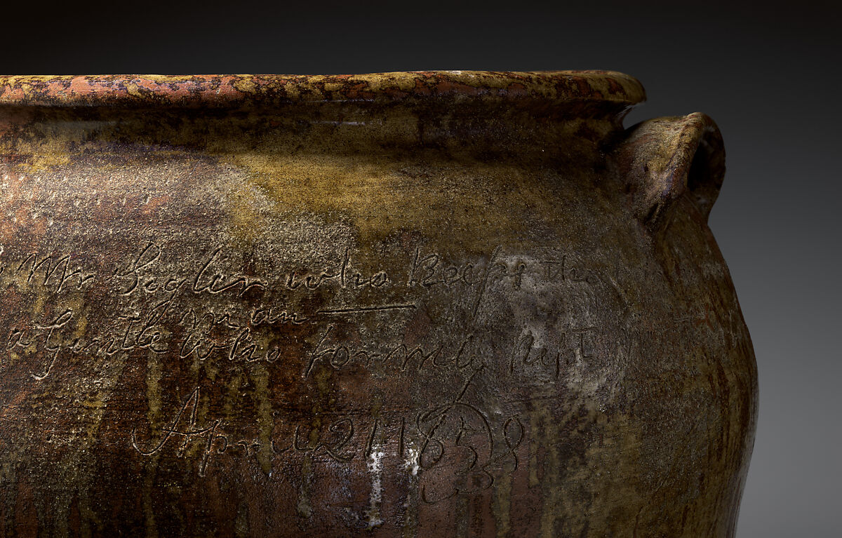 Dave (later recorded as David Drake) (American, ca. 1801–1870s) ; made at Stony Bluff Manufactory, Old Edgefield District, Sout, Alkaline-glazed stoneware, American