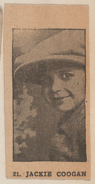 Jackie Coogan strip card (W511), Commercial photolithograph 
