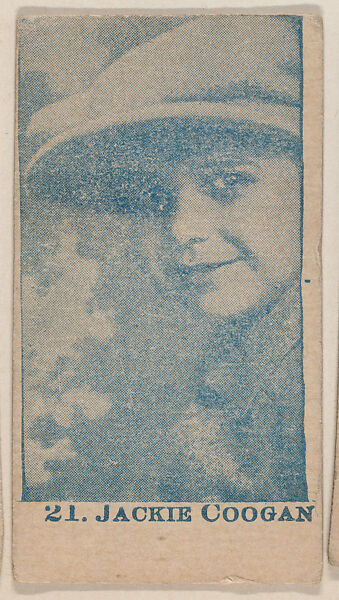 Jackie Coogan blue-toned strip card (W511), Commercial photolithograph 