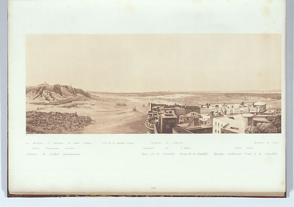 Panorama d'Égypte et de Nubie, avec un portrait de Méhémet-Ali et un texte orné de vignettes, Hector Horeau (French, 1801–1872), Aquatint, wood engraving, albumen silver print