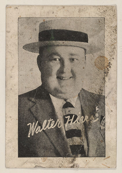 Walter Hiers Movie Star trading card (W500), Commercial photolithograph 