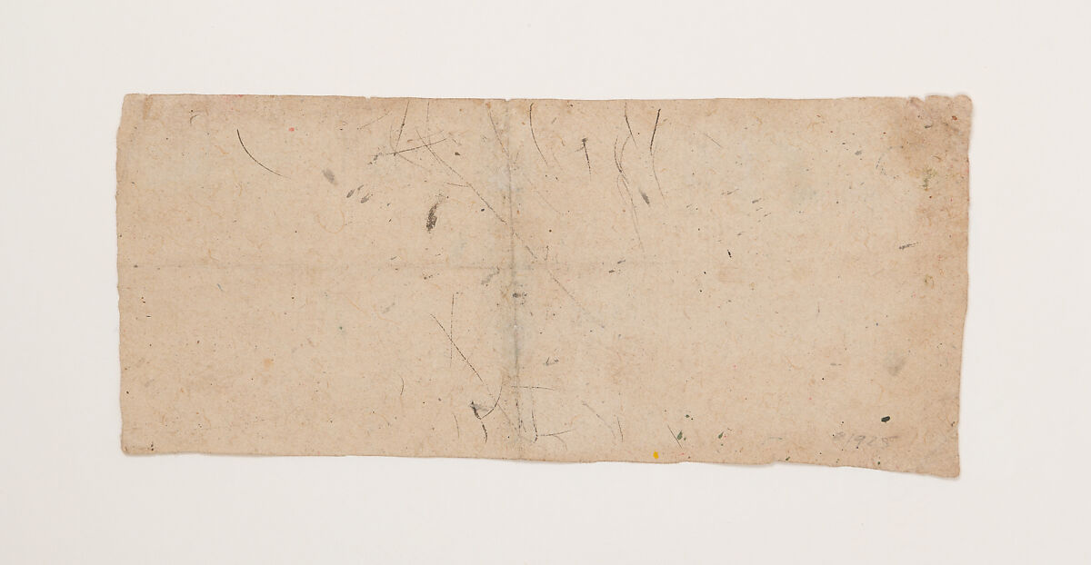 Sketch Page of Facial Studies, likely Maharao Kishor Singh, Ink on paper, India (Rajasthan, Kotah)