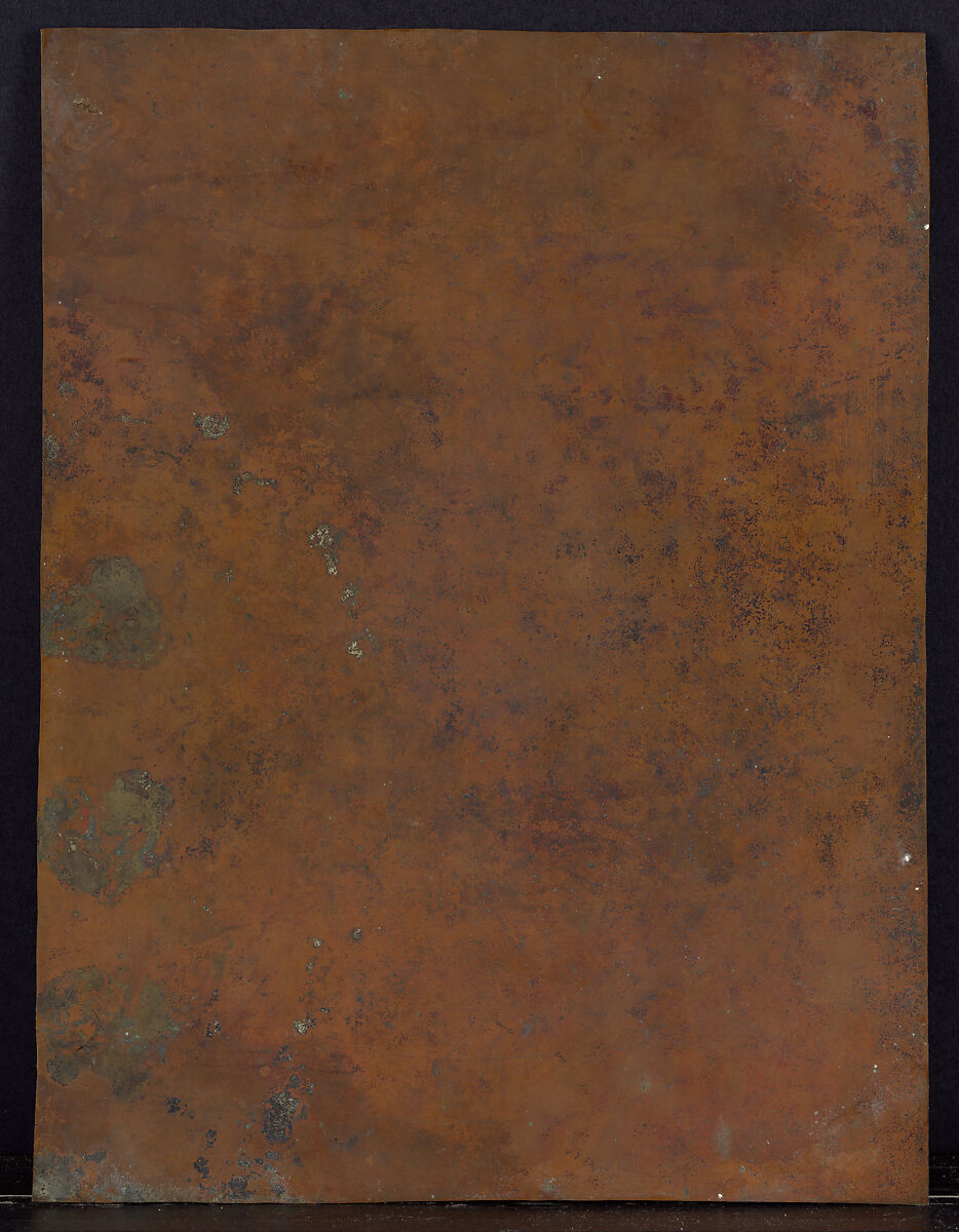 The Virgin of Carmen and the Souls of Purgatory with St. Joseph and the Prophet Elijah, Juan Francisco de Aguilera (active Mexico, first third 18th century), Oil and gold on copper; Frame: ebony, tortoise shell, and silver, Mexican