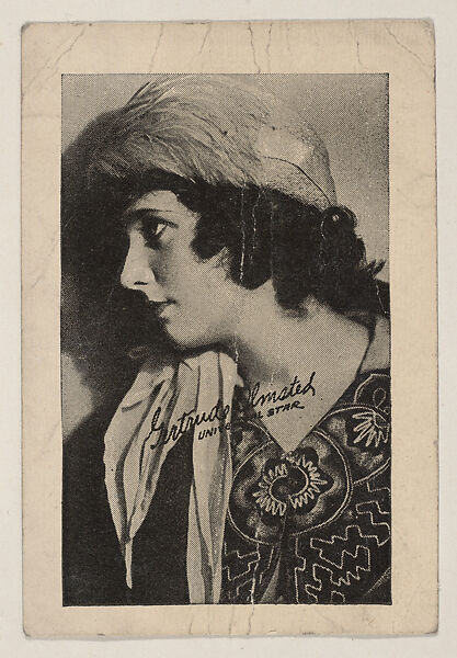 Gertrude Olmstead, Universal Star, Movie Star trading card (W500), Commercial photolithograph 