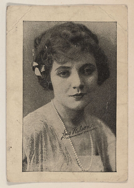Lois Wilson, Hodkinson Pictures, Movie Star trading card (W500), Commercial photolithograph 